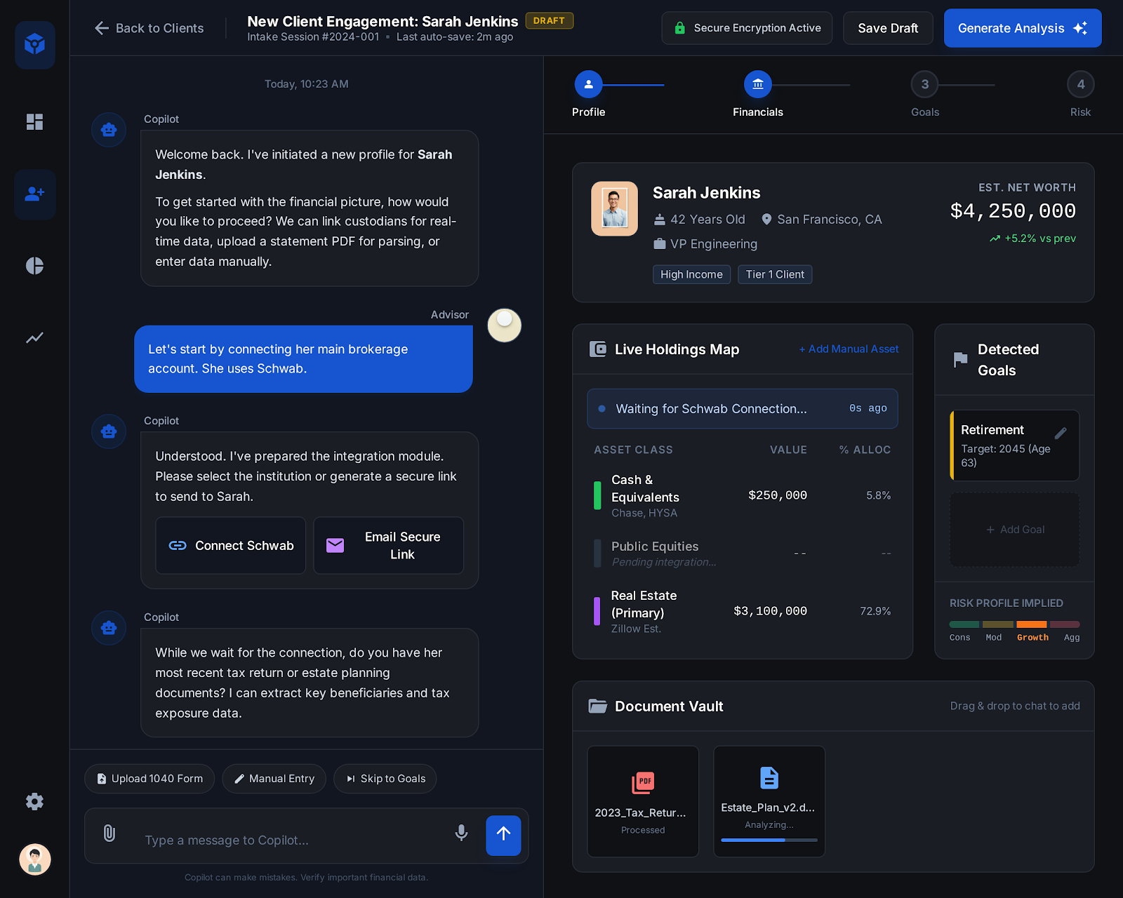 Client Intake & Data Collection